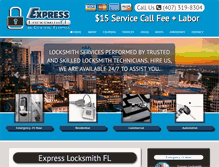 Tablet Screenshot of expresslocksmithfl.com